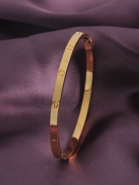 Erb 316L Çelik Gold Renk Kadın Kelepçe