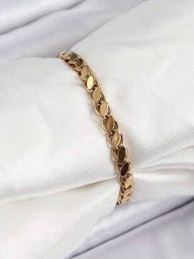 Erb 316L Çelik Arpa Model Gold Renk Kadın Bilekik