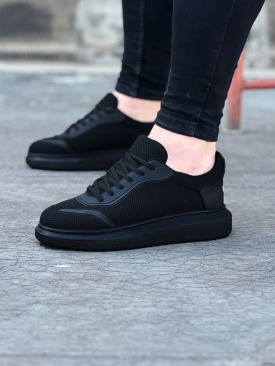 WG019 Kömür Triko Erkek Casual Ayakkabı