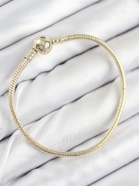 Erb Pirinç Charm Topcuk Model Gold Renk Kadın Bileklik