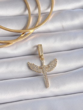 Erb Pirinç Gold Renk Zirkon Taşlı Mikail Model Ajda Charm