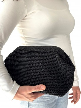 Froy Siyah Örgü Çanta