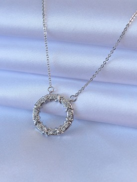 Erb 316L Çelik Gold Renk Zirkon Taşlı Xoxo Kadın Kolye